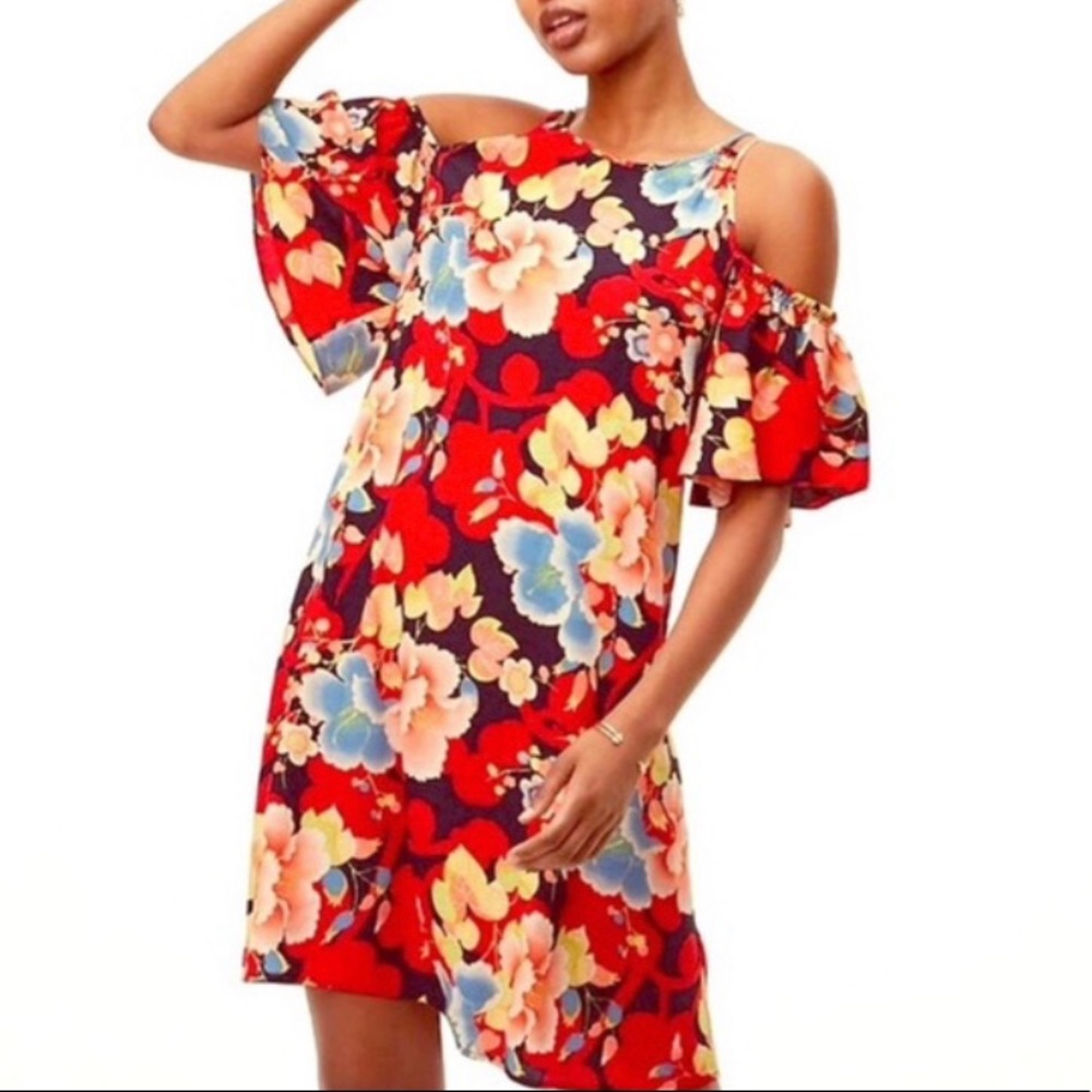 Ann Taylor Loft Cold Shoulder Floral Dress NWT SP
